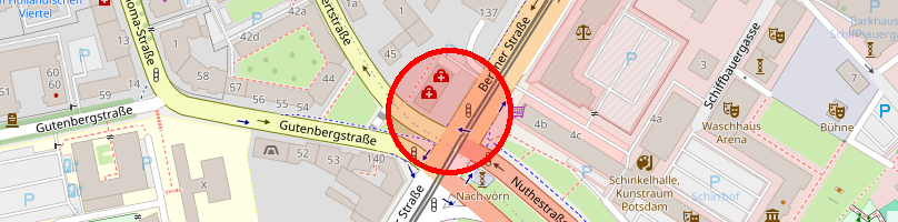 Standort des Blitzers auf Karte