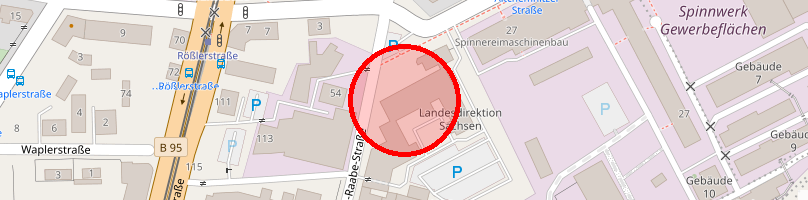 Bußgeldstelle Kartenansicht